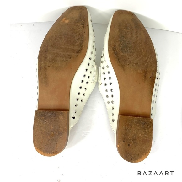 Steve By Steve Madden White Rilee Slip-on Mule Sz 8 - Picture 7 of 7
